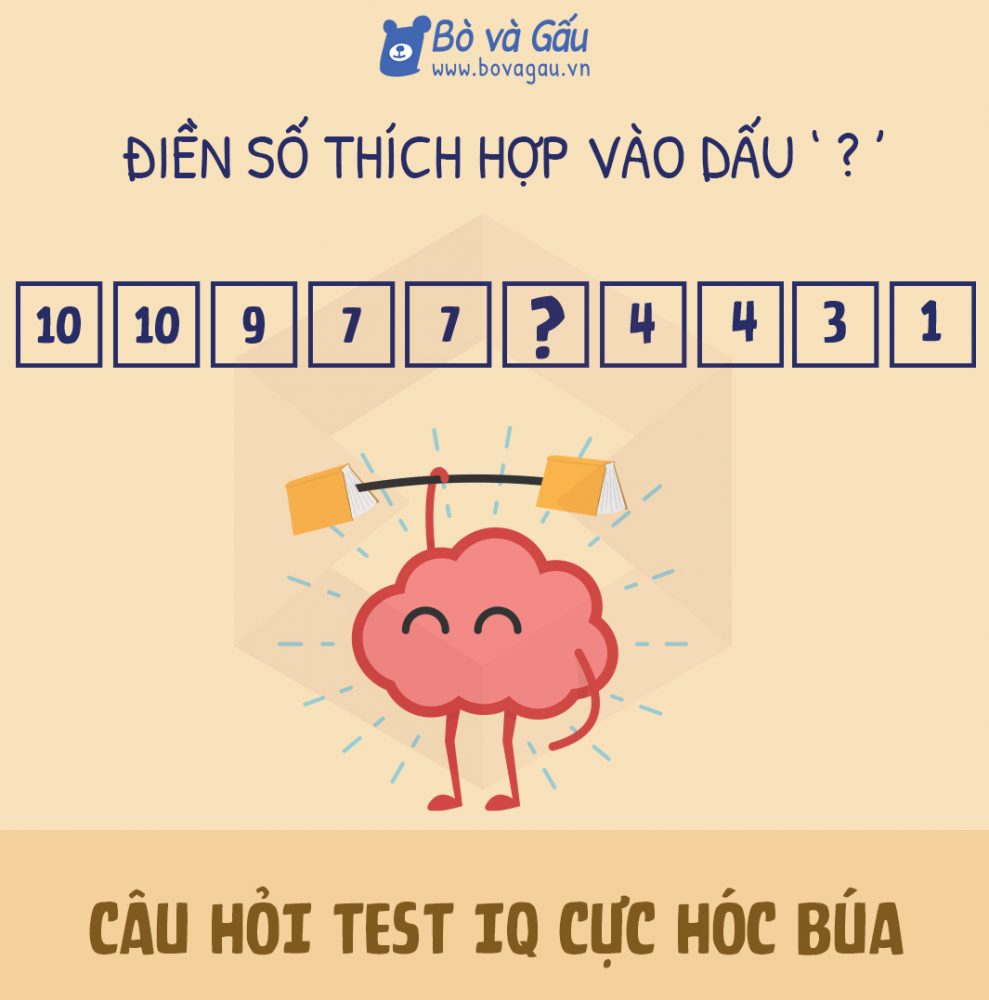 Câu hỏi test IQ hóc búa